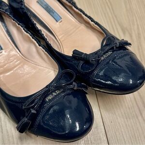 Prada patent leather flats
